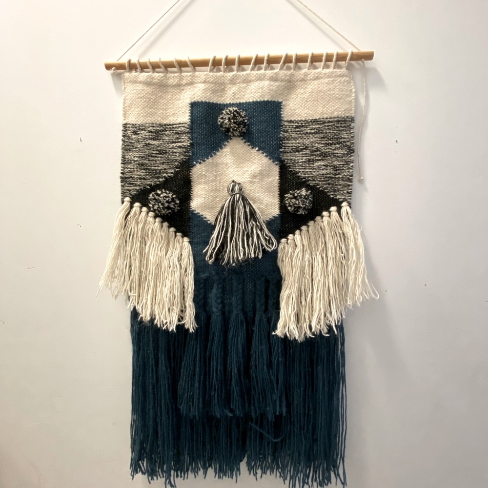 wool macrame wall decor